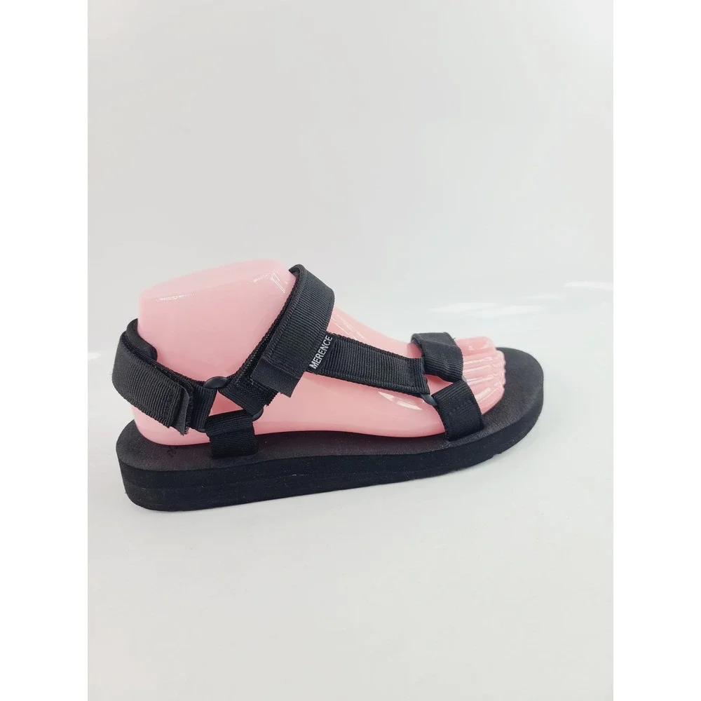 Merence Lightweight, Adjustable Strappy, Shoes Sandals Women,‎ Size 8 Black